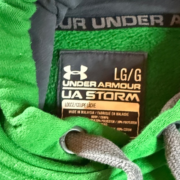 Under Armour Vibrant Green Men's Hoodie Size Large - Picture 2 of 7